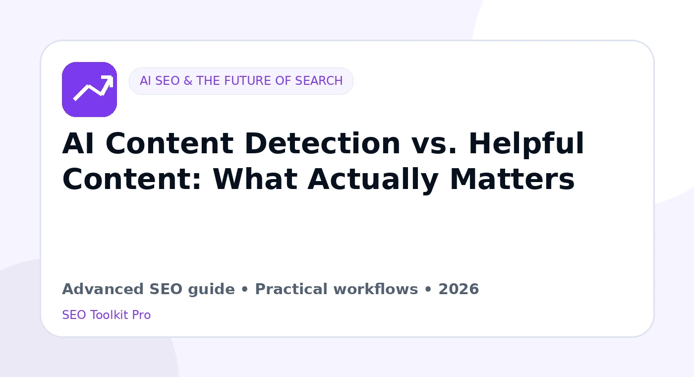 AI Innehåll Detection vs. Helpful Innehåll: What Actually Matters