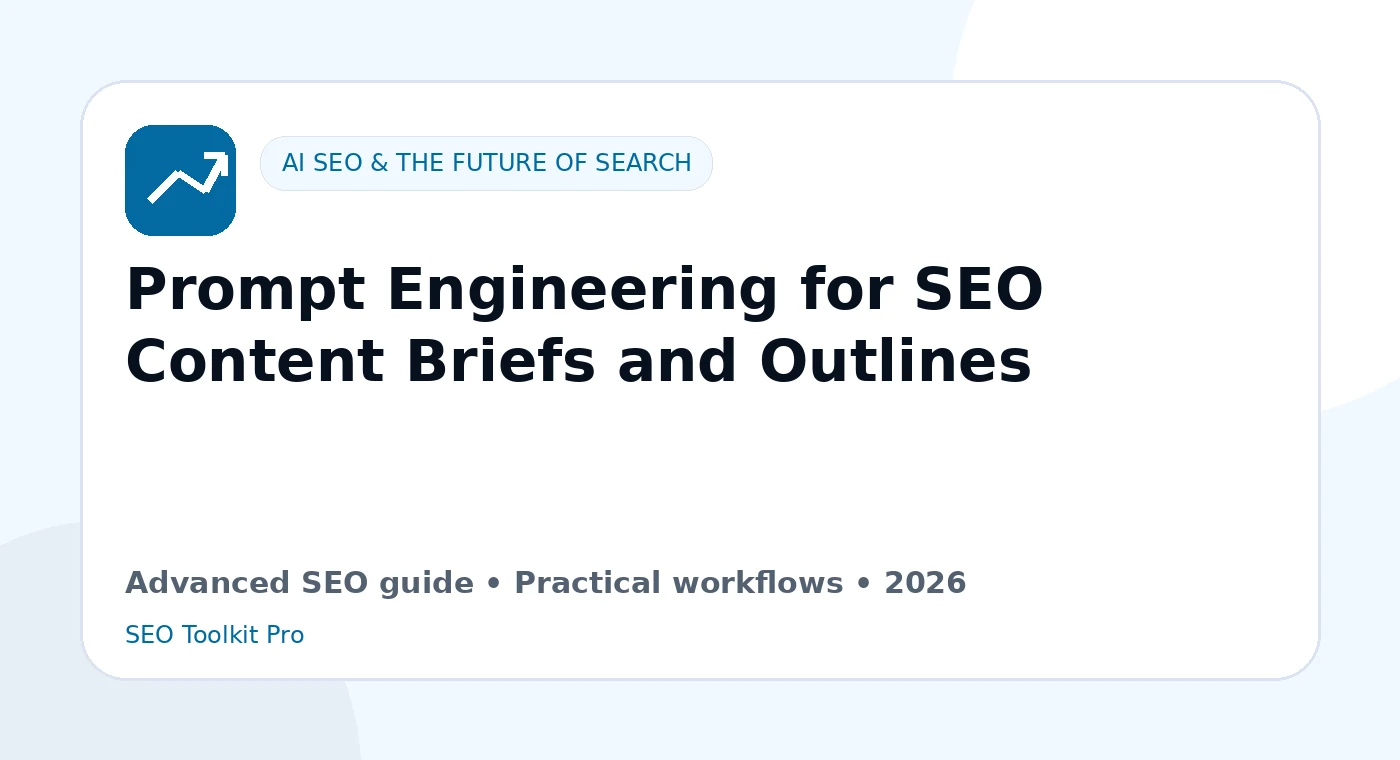 Prompt Engineering for SEO Innehåll Briefs and Outlines
